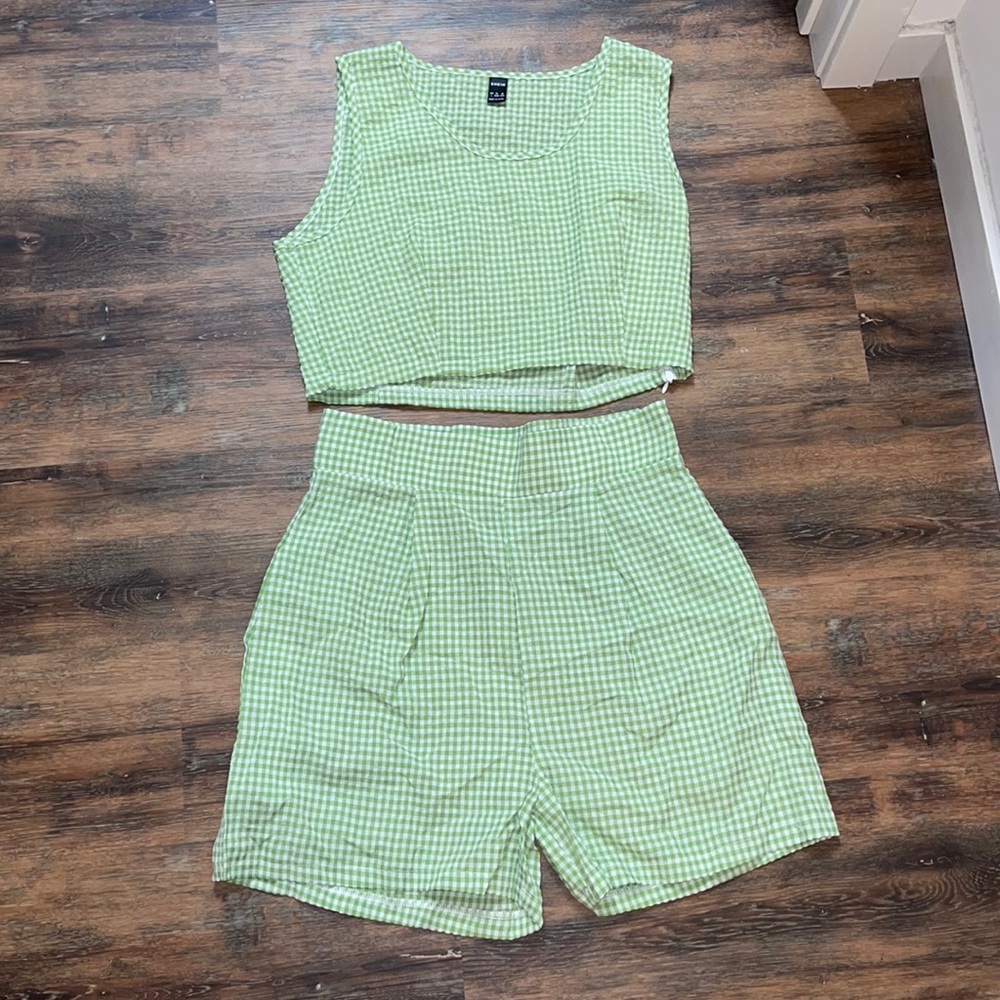 Never worn. Shein. Large tank top and short set.